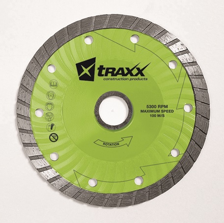 TRAXX 125MM X 1.4MM X 10MM TRADE THIN TURBO DIAMOND BLADE 